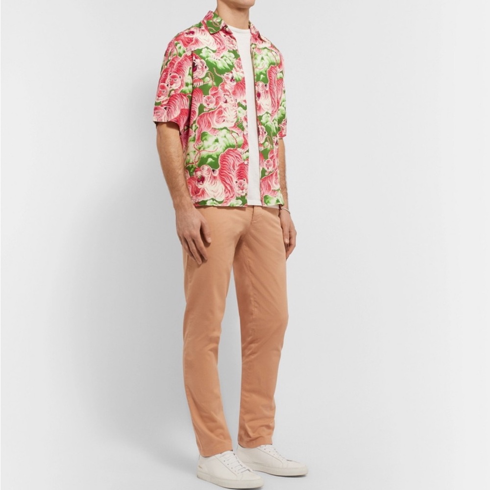 Sandro Crepe de Chine Shirt – Pink – Men’s Size S - Picture 2 of 10